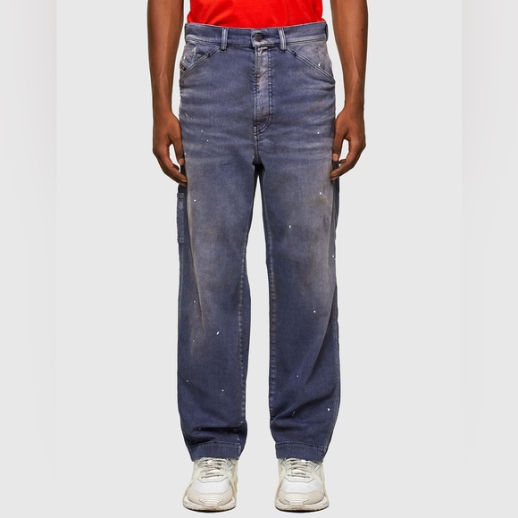 NWT D-Franky 009mc Cargo Straight Leg Jeans Size 32 x 30